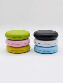 2-In-1 Orthodontic Retainer Storage Box Travel Set, Minimalist Orthodontic Retainer Storage Box, Fun Tooth Alignment Retainer Storage Box, Orthodontic Retainer Storage Box, Denture Box With Mirror, Portable Travel Denture Storage Box, Portable Orthodontic Retainer Storage - Multicolor - View 5