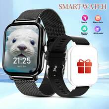 Jam Tangan Pintar Layar Sentuh Penuh HD 1,83 Inci Baru, Unisex, Mendukung Panggilan/Jawab Telepon, Tali Baja, Pedometer, Penghitung Kalori, Berbagai Mode Olahraga, Pengingat Pesan dan Pengingat Panggilan, Jam Tangan Pintar Multifungsi, Jam Tangan Pintar Olahraga, Kompatibel dengan Sistem Android/IOS, Pilihan Hadiah Natal - MultiWarna - View 16