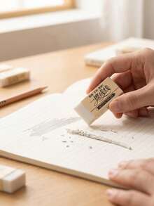 White Eraser, Clean And Soft School Office Stationery Eraser, Suitable For Pencil Drawing And Writing, No Residue No Traces, Ideal For Teachers, Students, Art And Calligraphy Learners, Essential For Work And Back To School - A - View 7