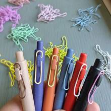 Pulpen Saku Cepat Kering dengan Klip Warna-warni, Pulpen Klik Tebal Berkualitas Tinggi yang Lucu, Cocok untuk Musim Kembali ke Sekolah dan Perlengkapan Kantor - beraneka warna - View 3