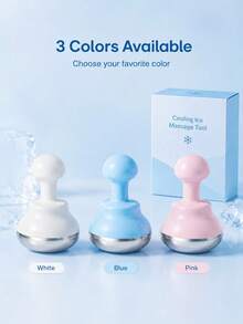 Reusable Ice Facial Cooling Massage Tool, De-Puffing Face Ice Roller, Ice Cube Mold Beauty Tool, Cold Therapy Facial Care Accessory, Portable Cooling Massage Tool, Suitable For Women, Home SPA Daily, Travel Use, Back To School And Vacation Essential - Multicolor - View 9