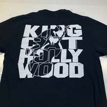 KING CAT  ROCKABILLY TEE T SHIRT Mens L Black - 黑色 - 查看 5