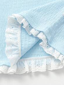 Balabala Girls Long Sleeve T Shirt Soft Cotton Basic Top Cute Casual Autumn Outfit Daily Wear - Light Blue - View 8