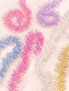 1pc 200cm Raindrop Glitter Edge Valentine's Day Wedding Gold Lace Baking Decoration Birthday Holiday Glitter Ribbon - Multicolor - View 2