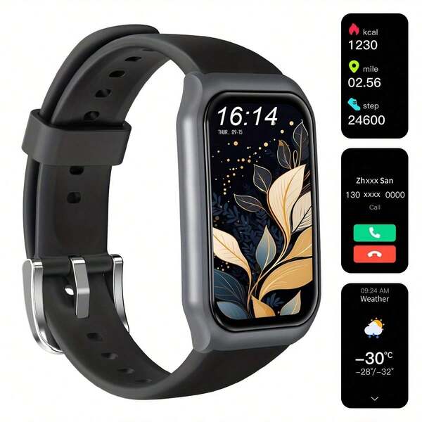 Reloj inteligente multifuncional unisex, reloj deportivo, reloj de pulsera - Diseño compacto y ligero, apariencia elegante, pantalla táctil HD de 1.51", llamadas/recepción inalámbrica, notificación de mensajes, múltiples modos deportivos, monitoreo del sueño, control de cámara, esfera personalizable, cronómetro, a