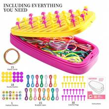 Girls Handmade Woven Rope Bracelet Making Kit, Children's Art Friendship Bracelet DIY Handmade Jewelry Set, Birthday Christmas Holiday Gift - Multicolor - View 8