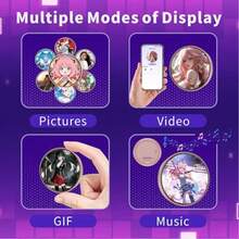 Bros Digital YIYI, Lencana Digital Layar Sentuh LED, Aksesori Gaya Anime yang Dapat Disesuaikan, Cocok untuk Pesta Piala Dunia Sepak Bola, Cosplay, Tombol Pintar Lingkaran Penggemar (Mendukung MP4 <8MB, Beberapa/Satu Gambar, Teks Bergulir) - MultiWarna - View 13