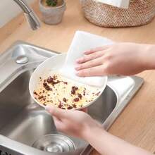 Non-Woven Disposable Cleaning Cloths Rags For Household Kitchen Dishwashing Scouring Pads Dishcloths Wipes Towels Cleaner Tools - A - View 4