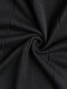 Camvyn Men's Casual Fashion Striped Slim Fit Regular Shoulder Cardigan Long Sleeve Sweater - Black - View 5