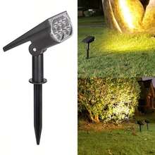7 LED Solar Spotlight IP65 Outdoor RGB Solar Landscape Light Adjustable Brightness, Suitable For Garden Yard Trees Backyard Driveway Patio Lawn Decoration Path Light Spotlight - 1 - View 14