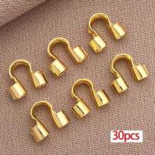 50pcs 18K Gold Plated Brass Metal Wire Protectors U-Shaped Wire Guards, For Jewelry Making, Earrings, Bracelets, Necklaces DIY Handmade Accessories - Multicolor - View 14