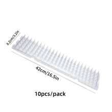 10/20pcs DIY Plastic Bird Spikes, Prevent Cats And Squirrels From Entering Garden Fence, Repel Pigeons, Outdoor Bird Spikes, Fence Wall Bird Spikes, Gardening Supplies - White - View 13