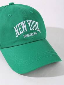 1 pieza Gorra de béisbol New York Outdoor ajustable con protección solar y letra NY bordada, adecuada para usar en primavera y otoño - Multicolor - Ver 5