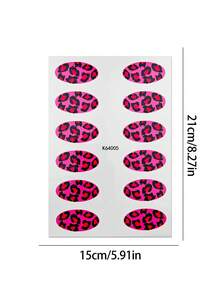 4pcs Animal Pattern Eyeshadow Tattoo Sticker Set, Waterproof Eyeshadow Fake Tattoo, Self-Adhesive Face & Body Decoration Stickers, Suitable For Festivals, EDM Festivals, Halloween And Cosplay - Multicolor - View 11