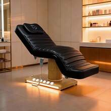LUXMARS Electric Massage Table,3 Motors Beauty Bed,Adjustable Massage Bed With Removable Headrest,Tattoo Table With Foot Pedal Control,Lash Bed For Facials, Eyelash Extensions, Massage, And Tattooing - Black - View 10