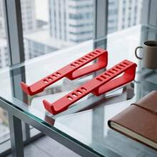 Portable Laptop Stand, 3D Printed Ventilated Ergonomic Laptop Riser, Lightweight Compact Desktop Cooling Bracket, Improves Heat Dissipation And Posture, Universal Fit For All Laptops, Suitable For Office And Home Use - A - View 7