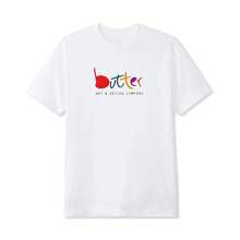 Butter Graphic Goods T Shirt Ladies T Shirt Y2k Men T Shirt - BJ34451-白色 - 查看 1