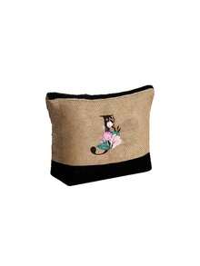 Women's Beach Tote Bag With Shoulder Strap, Pink Peony Flower A-Z Letter Print Tote Bag, Comes With Shoulder Strap And Makeup Bag; Vacation Beach Commute Shopping Bag, Gift Bag With Side Pockets, Large Capacity Handbag, Can Hold Books, Cosmetics, Parasol, Suitable For Daily Commute, Travel, Picnic, Camping, Students, Large Capacity Laptop Tote Bag, Student Commute Canvas Bag, Back To School Gift, Teacher's Day Gift - Multicolor - View 28