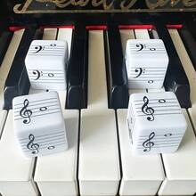 OUMINGYQ 4pcs Music Staff Dice, 2 Pairs Musical Note Dice, Fun Music Theory Learning Tool For Music Notation Knowledge - Staff Dice - View 6