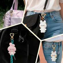 10/20pcs Heart-Shaped Keychain Swivel Hook, Cute Zinc Alloy Spring Clasp Keyring, Handbag Clip For DIY Crafts - Multicolor - View 6