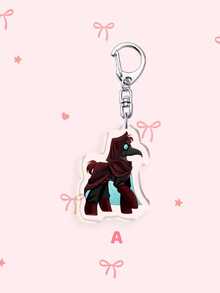 1pc/7pcs Acrylic Bizarre Circus Clown Keychain, Cute Anime Character Pendant, Anime The Freak Circus Keychain, Bag Accessory,Back To School Best Gifts - Multicolor - View 2