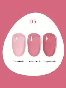 Hassleless 1pc 0.5oz (15ml) Translucent Nude Pink Gel Nail Polish - Use LED Nail Gel, Create Long-Lasting Nails In Minutes, Suitable For All Seasons - Multicolor - View 22