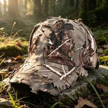 Camouflage Leaf Baseball Cap, 3D Realistic Leaf Hunting Hat, Suitable For Wildlife Photography And Camping - Multicolor - View 4