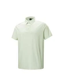CAMEL CROWN Men's Outdoor Sports POLO T-Shirt, Short-Sleeved Top, Comfortable, Breathable, Quick-Drying, Suitable For Spring And Summer All Year Round. - Fruit Cheese Yellow - View 1