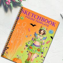 دفتر رسم الموضة - قوالب تصميم الملابس، يتضمن مخططات نماذج الجسم، أدوات رسم إبداعية، خيارات متعددة متاحة (القلم غير مشمول)، تعزيز الإبداع، مصمم بشكل جميل - قطعة واحدة - مشاهدة 10