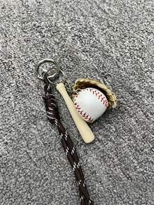 Unique Keychain/Bag Baseball Charm, New Ins Style, Handmade Hiking Rope Decorative Pendant, Niche. - Multicolor - View 6