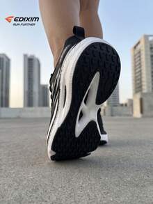 EDIXIM Professional Women's Road Running Shoes, Lightweight Shock-Absorbing Non-Slip For Spring/Summer, Aerobics, Jump Rope, Marathon, Jogging, Ultra-Light Women's Sports Shoes - Black - View 8