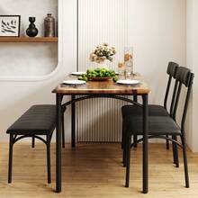 Dining Table & Chair Sets - Brown - View 3