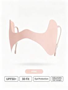 1 buah Masker Wajah Wanita Bahan Sutra Es dengan Pengait Telinga Motif Kupu-kupu, Memberikan Sensasi Sejuk dan Perlindungan Matahari untuk Pipi dan Mata, Bernapas, Cocok untuk Lari, Bersepeda, dan Olahraga Luar Ruangan - Facekini Kupu-kupu - View 9