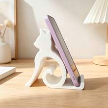 Cat Phone Stand, Suitable For All Phones And Tablets, For Bed, Office, Car Use, Cute Cat Design, Hands-Free Video Calling, Must-Have For Pet Lovers, Fun Cat Shaped Phone Holder - Multiple Styles - View 6