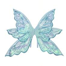 Cute Fashionable Glitter Butterfly Wings Birthday Gift For Girlfriend, Makeup Party Photo Shoot - Multicolor - View 7