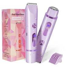 IPX7 Waterproof Women's Electric Trimmer & Epilator, 2-In-1 Multifunctional Interchangeable Blade Head Shaver, Suitable For Bikini Area, Underarms, Legs And Face, Compact USB Rechargeable, Painless Smooth Non-Irritating To Skin, Portable Home & Travel Beauty Grooming Device - Multicolor - View 15