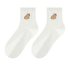 1 Pair Cute Capybara Women's Mid-Calf Socks, Spring Summer Autumn New Style, Versatile Preppy Socks - Crew Socks - View 6