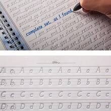 Cuaderno de práctica de caligrafía cursiva inglesa con ranuras 3D, libro de caligrafía de letras y palabras en inglés, libro reutilizable para ensayos de puntuación perfecta - Multicolor - Ver 6