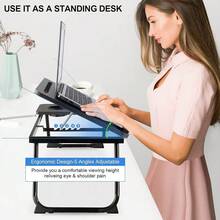 Folding Laptop Table Stand Bed Tray Sofa Lap Portable Computer Desk Breakfast - View 6