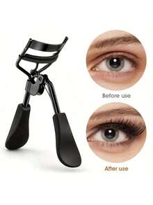 11/10/1pc High-End Black Eyelash Curler, Includes 10 Extra Replacement Pads, Durable And Easy To Use Makeup Tool, Comfortable Grip, Suitable For All Eye Shapes And Lash Lengths, Quickly Curl Lashes, Durable Makeup Tool Set - Black - View 2