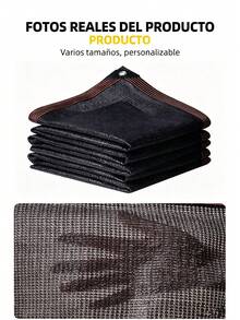 D&M Anti-Uv Black High-Density Polyethylene (Hdpe) Shade Net, 95% Shading Rate, Size 3*4 M, Aging-Resistant Mesh with Reinforced Edges, Ideal for Greenhouses, Balconies, Gardens, Vehicles and Terraces - A - Ver 12