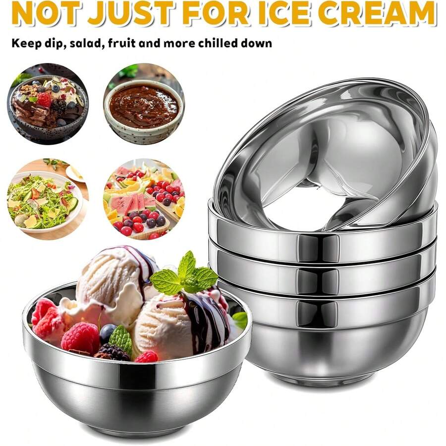 Stainless Steel Polished Bowl, Japanese Style Soup Bowl, Rice Bowl, Stackable Bowl, Durable And Easy To Clean, Daily Dining Bowl, Food Bowl