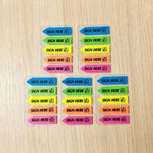 5pcs Colorful Fluorescent Index Tabs Cartoon Animal Letter Number Page Divider PET Writable Sticky Notes Notebook Classification Labels Bookmark Indicator Stickers Student Stationery Back To School Essentials - one-size - View 15
