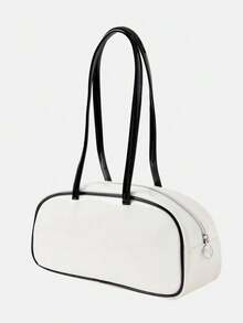 Puma Unisex Accessories Series Outdoor Sports Shoulder Bag 09286402 - Black and White - View 3