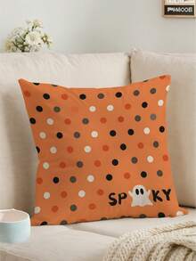 4pcs Pumpkin & Maple Leaf Pattern Single-Sided Printed Pillow Covers (Without Pillow Inserts) Home Decor Sofa Throw Pillow Covers Bedroom Bed Head Pillow Car Cushion Covers Room Decor - Multicolor - View 6