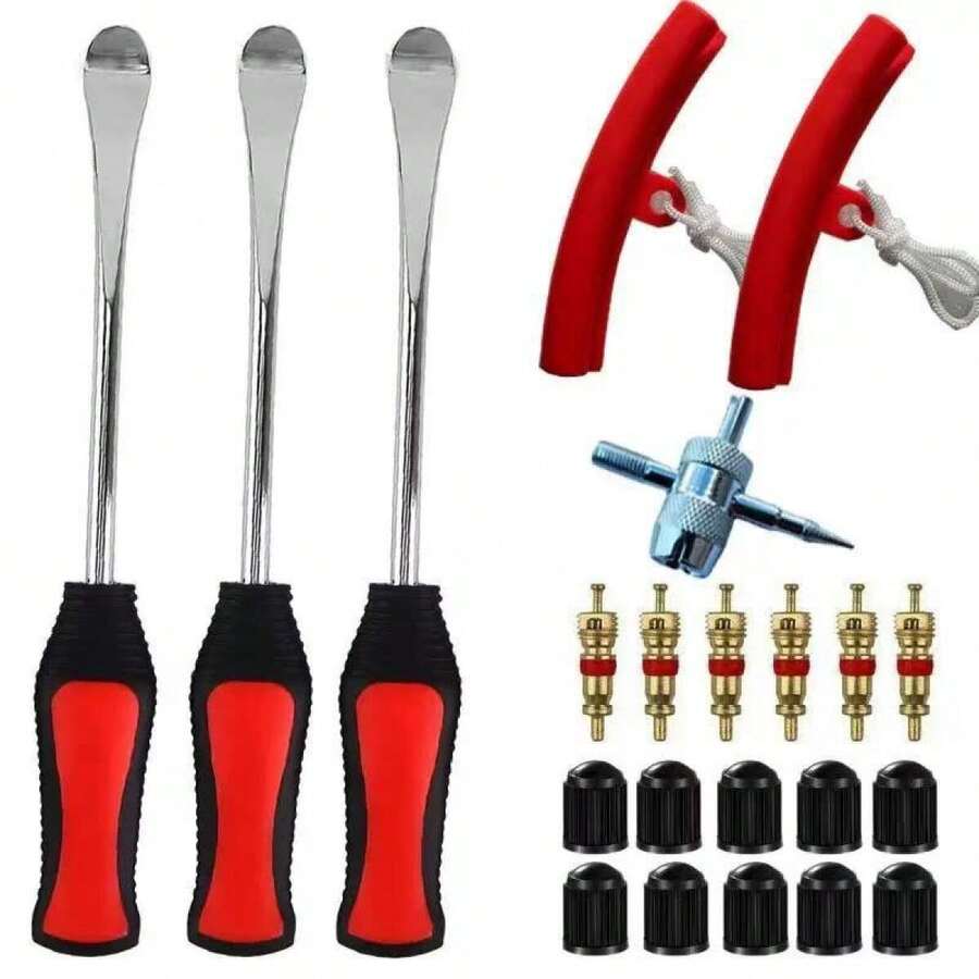 Tire Pry Bar Spoon Levers Flat Tire Repair Tools Portable Tyre Changing Disassembly Tool For Car Motorcycle Bike Maintenance Workshop Hand Tools - Type a - View 1