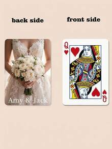 Customized Wedding Commemorative Cards, Customized Wedding Photo Carrying Cards, Couple's Commemorative Cards, Wedding Guests' Souvenir Cards, Rose-Edge Wedding Collection Cards. - Multicolor - View 9