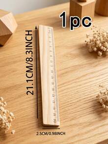Personalized Ruler, Customized Wooden Ruler, Personalized Name, 20cm Long, Suitable For Stationery Lovers, Fashionable Ruler, Applicable For Birthday, Office, Daily Tasks And Students, Back To School Season - Multicolor - View 8