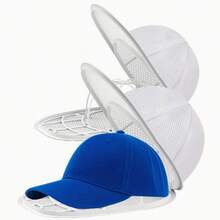 1/2pcs (White Cleaning Cloth + Holder) Hat Washing Bag, Anti-Deformation Hat Protector Bag, Washing Machine Hat Washing Tool, Baseball Cap/Baseball Cap Washing Rack, Suitable For Cleaning Various Hats - Multicolor - View 3