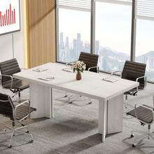 Tribesigns 160 Conference Table, 160CM L X 80CM W X 75CM H Inches Rectangular Meeting Table, Large Modern Seminar Boardroom Desk For Office Meeting Conference Room - A - View 4
